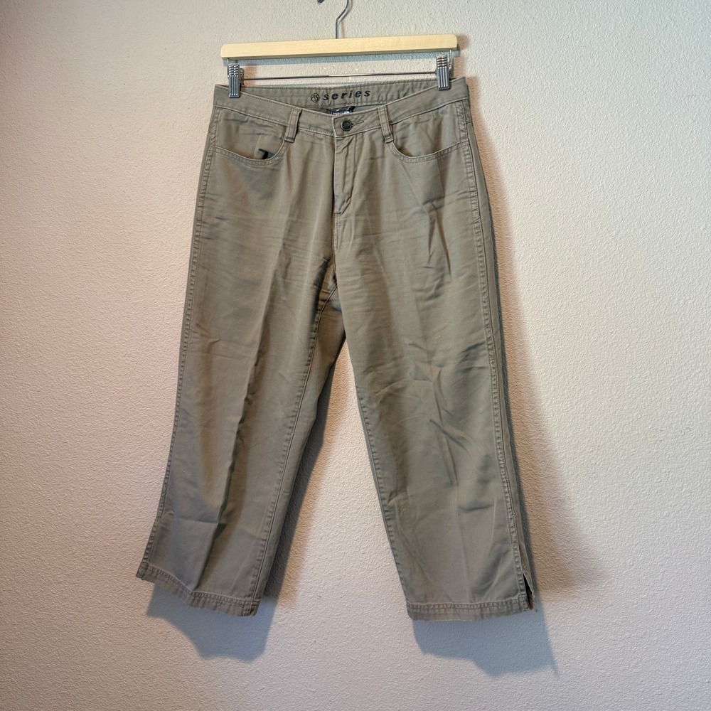 The North Face A5 Series Tan Khaki Cotton Cropped Utility Pants Women 6 ALA5
